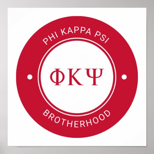 Phi Kappa Psi  Badge Poster