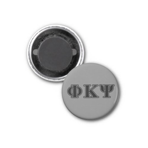 Phi Kappa Psi Black Letters Magnet