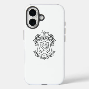 Phi Kappa Psi Fraternity Official Coat of Arms B&W iPhone 16 Case