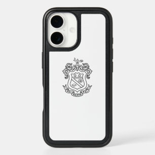 Phi Kappa Psi Fraternity Official Coat of Arms B&W iPhone 16 Case