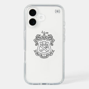 Phi Kappa Psi Fraternity Official Coat of Arms B&W iPhone 16 Case