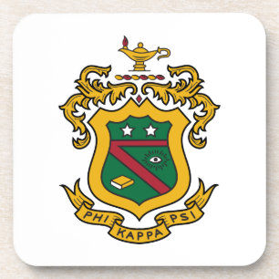 Phi Kappa Psi Fraternity Official Coat of Arms Beverage Coaster