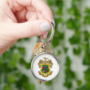 Phi Kappa Psi Fraternity Official Coat of Arms Keychain