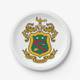 Phi Kappa Psi Fraternity Official Coat of Arms Paper Plates