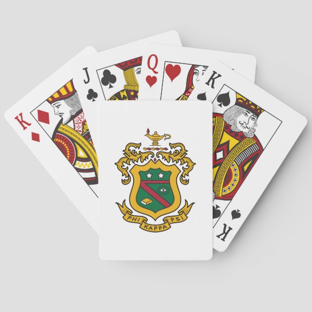 Phi Kappa Psi Fraternity Official Coat of Arms Poker Cards (Back)