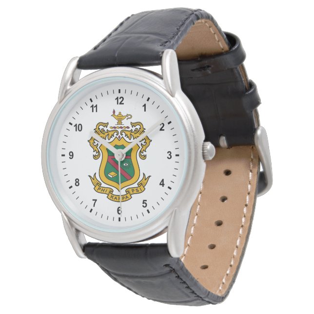 Phi Kappa Psi Fraternity Official Coat of Arms Watch (Angled)