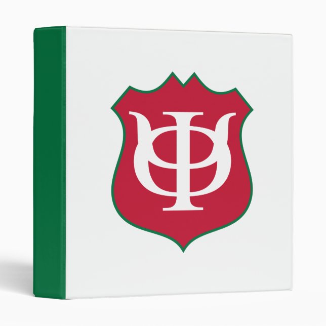 Phi Kappa Psi Fraternity Shield Logo 3 Ring Binder (Front/Spine)