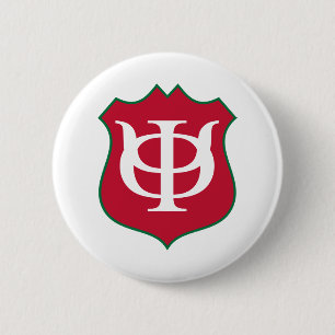 Phi Kappa Psi Fraternity Shield Logo Button