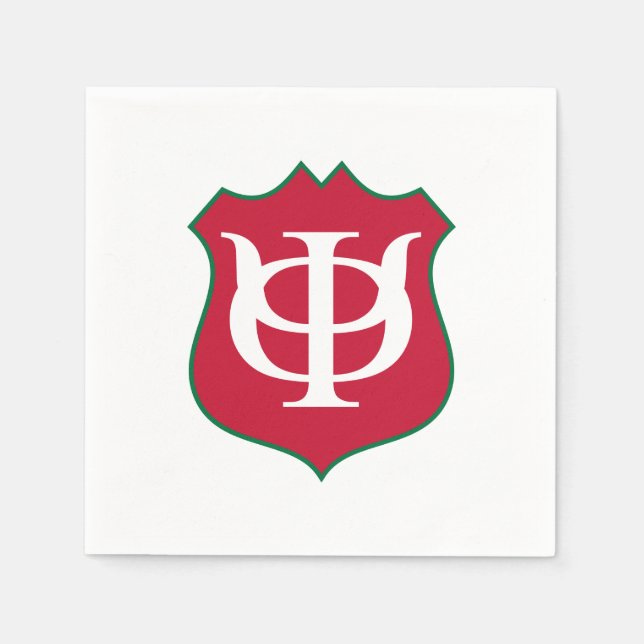Phi Kappa Psi Fraternity Shield Logo Napkins (Front)
