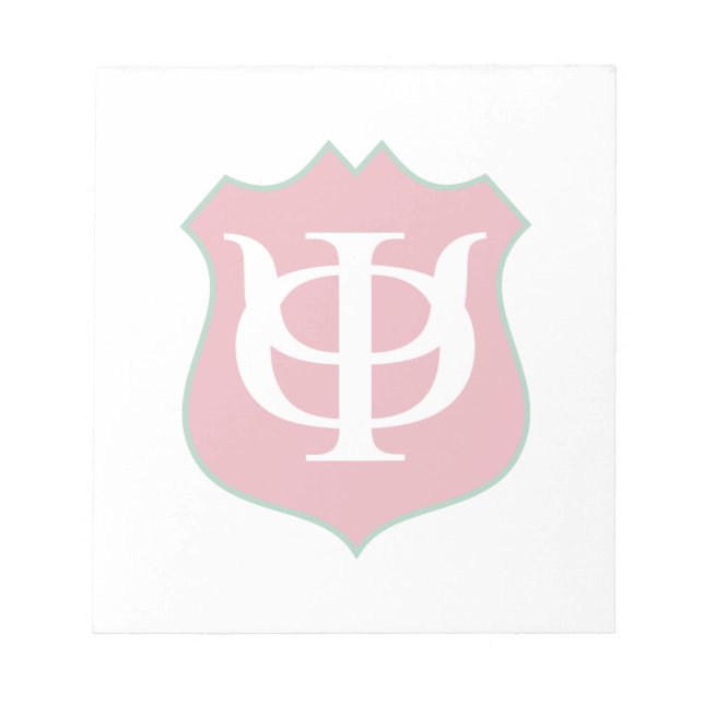 Phi Kappa Psi Fraternity Shield Logo Notepad (Front)