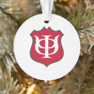 Phi Kappa Psi Fraternity Shield Logo Ornament