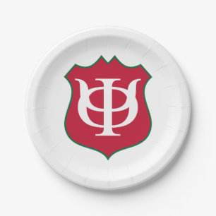Phi Kappa Psi Fraternity Shield Logo Paper Plates