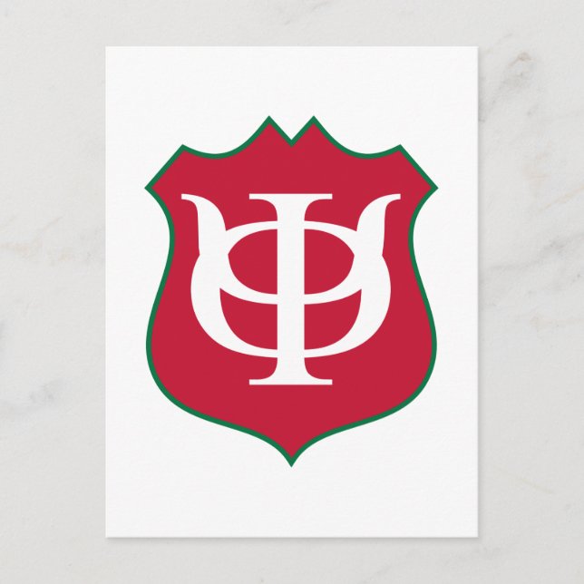 Phi Kappa Psi Fraternity Shield Logo Postcard (Front)