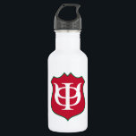 Phi Kappa Psi Fraternity Shield Logo Stainless Steel Water Bottle<br><div class="desc">This product proudly showcases the official shield logo of Phi Kappa Psi Fraternity. The emblem features a classic shield shape, prominently displayed in a bold red with a distinct green outline. At its center, the Greek letters Phi (Φ) and Psi (Ψ) are elegantly intertwined in white, creating a strong and...</div>