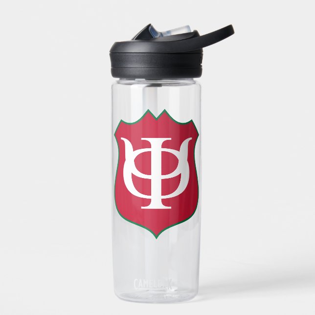 Phi Kappa Psi Fraternity Shield Logo Water Bottle (Left)