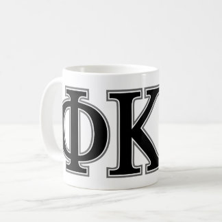 Phi Kappa Psi Greek Letters Black & Grey Logo Coffee Mug