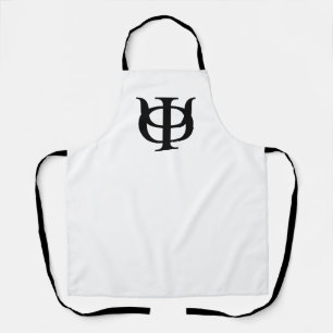Phi Kappa Psi Greek Letters Black Logo Apron