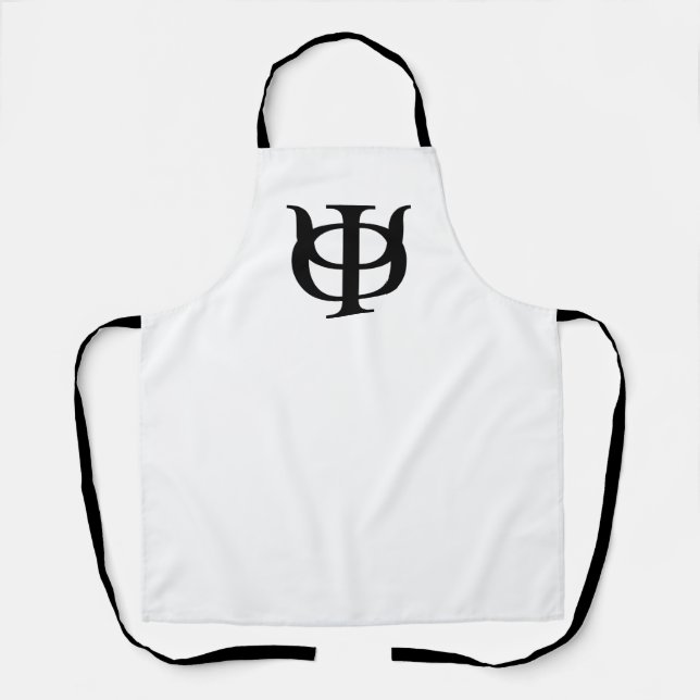 Phi Kappa Psi Greek Letters Black Logo Apron (Front)