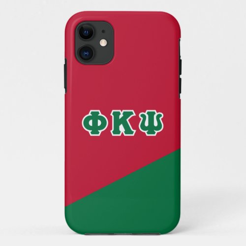 Phi Kappa Psi  Greek Letters iPhone 11 Case