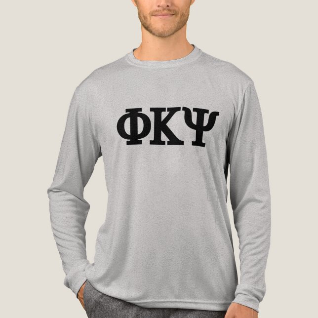 Phi Kappa Psi Greek Letters Logo 4 Tri-Blend Shirt (Front)