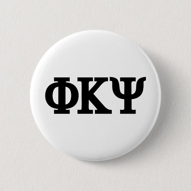Phi Kappa Psi Greek Letters Logo Button (Front)