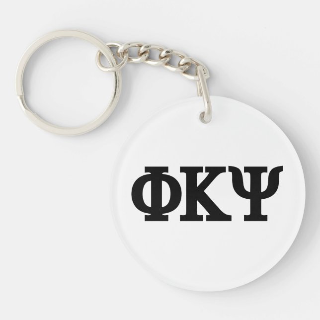Phi Kappa Psi Greek Letters Logo Keychain (Front)