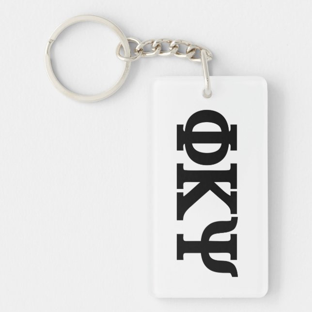 Phi Kappa Psi Greek Letters Logo Keychain (Front)