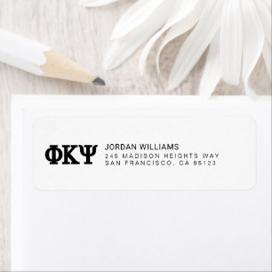 Phi Kappa Psi Greek Letters Logo Label