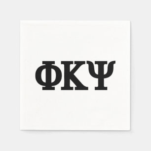 Phi Kappa Psi Greek Letters Logo Napkins
