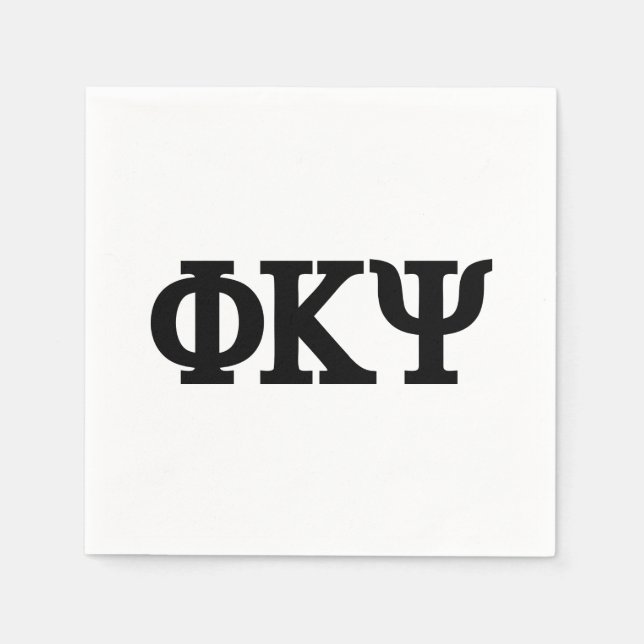 Phi Kappa Psi Greek Letters Logo Napkins (Front)