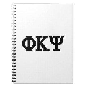 Phi Kappa Psi Greek Letters Logo Notebook