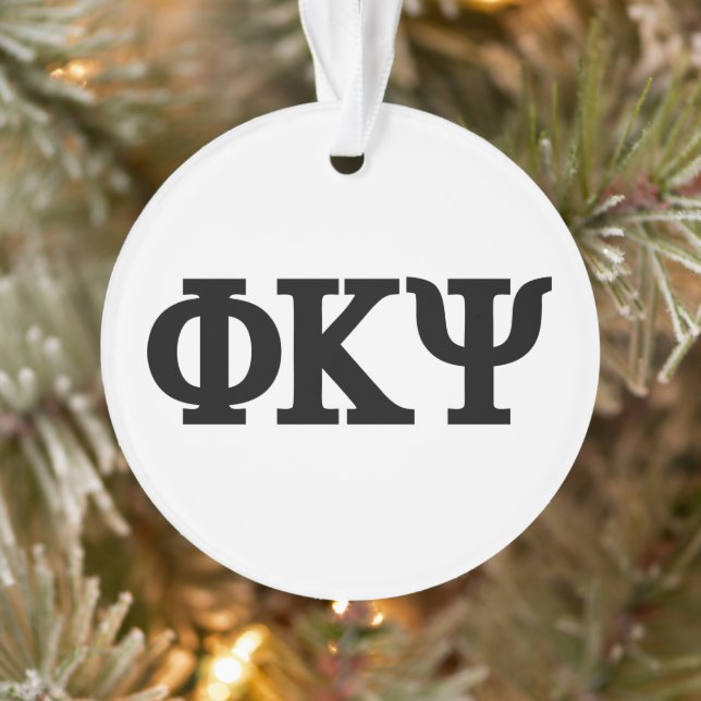 Phi Kappa Psi Greek Letters Logo Ornament (Tree)