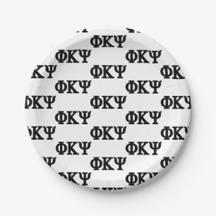 Phi Kappa Psi Greek Letters Logo Paper Plates