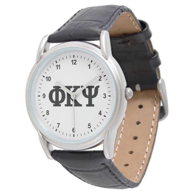 Phi Kappa Psi Greek Letters Logo Watch (Angled)