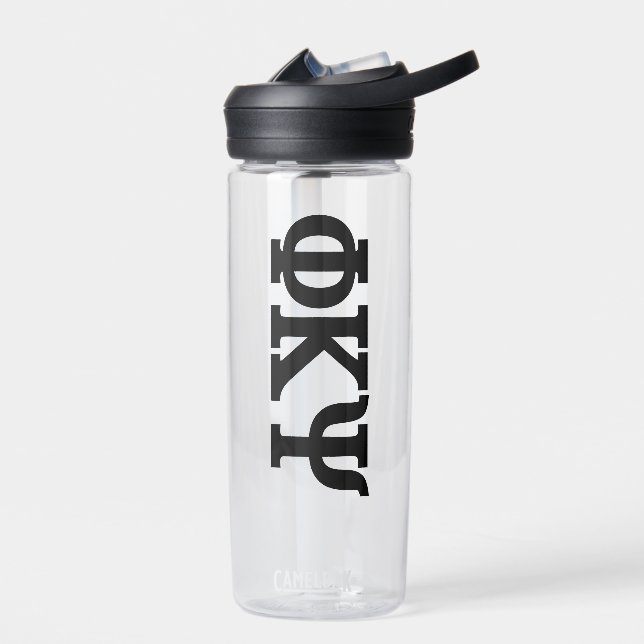 Phi Kappa Psi Greek Letters Logo Water Bottle (Left)