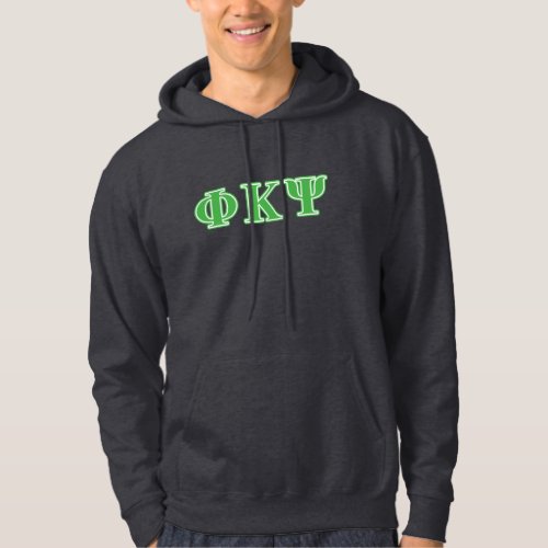 Phi Kappa Psi Green Letters Hoodie