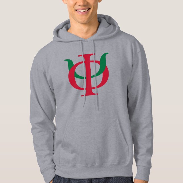 Phi Kappa Psi Intertwined Greek Letters Logo 4 Hoodie (Front)