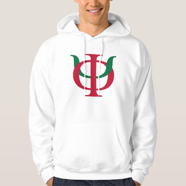 Phi Kappa Psi Intertwined Greek Letters Logo 4 Hoodie (Front)
