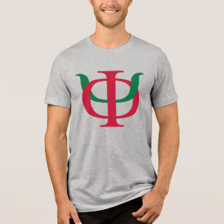 Phi Kappa Psi Intertwined Greek Letters Logo 4 Tri-Blend Shirt