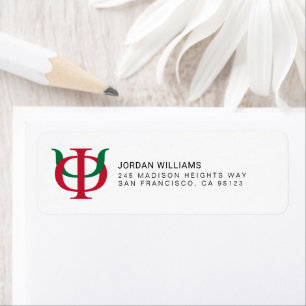Phi Kappa Psi Intertwined Greek Letters Logo Label