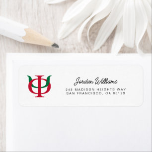 Phi Kappa Psi Intertwined Greek Letters Logo Label