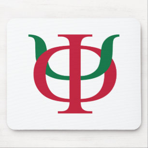Phi Kappa Psi Intertwined Greek Letters Logo Mouse Pad