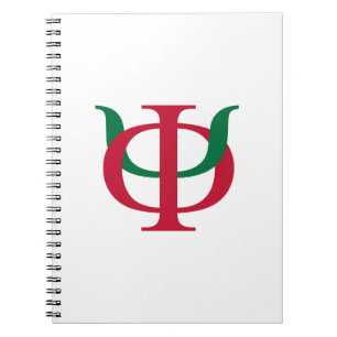Phi Kappa Psi Intertwined Greek Letters Logo Notebook