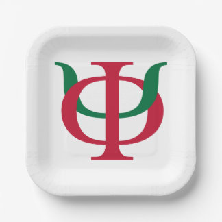 Phi Kappa Psi Intertwined Greek Letters Logo Paper Plates