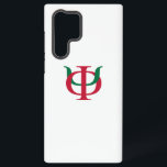 Phi Kappa Psi Intertwined Greek Letters Logo Samsung Galaxy S22 Ultra Case<br><div class="desc">This product proudly showcases the iconic Greek letters of Phi Kappa Psi Fraternity, elegantly intertwined in its traditional colors. The stylized Phi (Φ) and Psi (Ψ) are presented in a vibrant combination of red and green, creating a strong and recognizable symbol of the fraternity's bond. This classic representation embodies the...</div>
