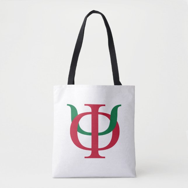 Phi Kappa Psi Intertwined Greek Letters Logo Tote Bag (Front)