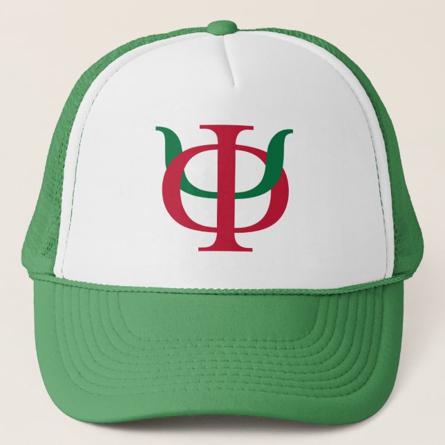 Phi Kappa Psi Intertwined Greek Letters Logo Trucker Hat (Front)