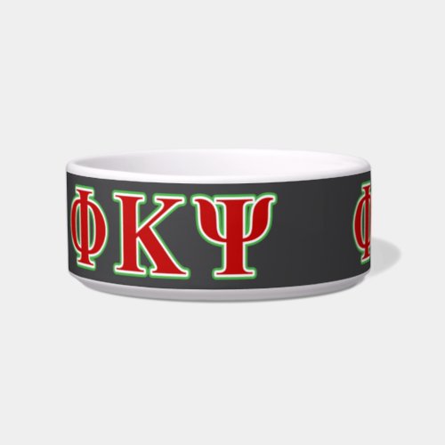 Phi Kappa Psi Red and Green Letters Bowl