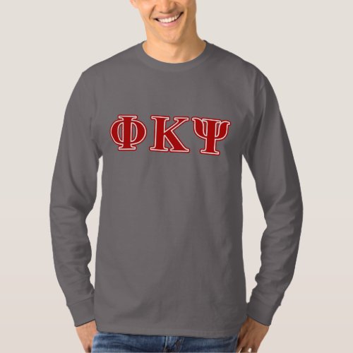 Phi Kappa Psi Red Letters T_Shirt