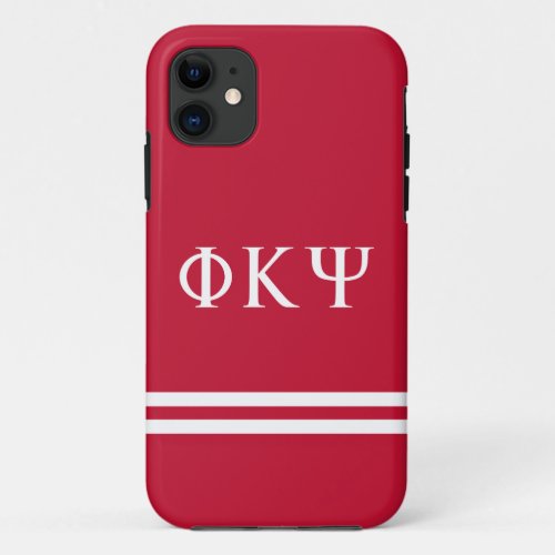 Phi Kappa Psi  Sport Stripe iPhone 11 Case